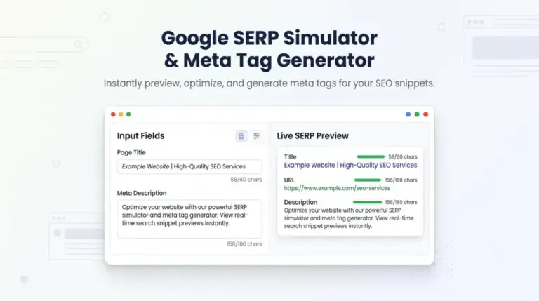 SERP Simulator & Meta Tag Generator