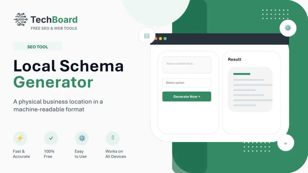 Local Business Schema Generator (JSON-LD)