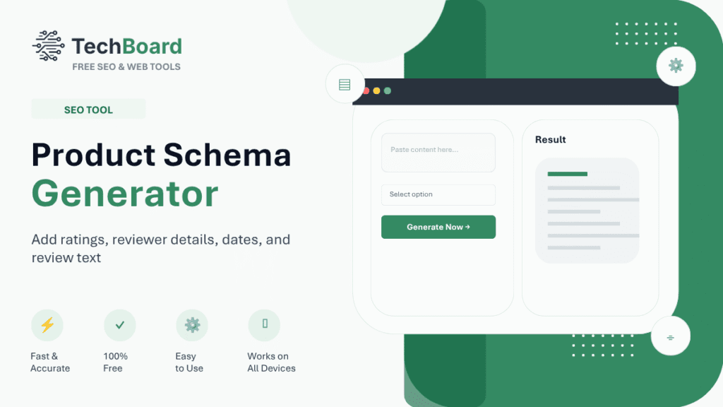 Product schema Generator